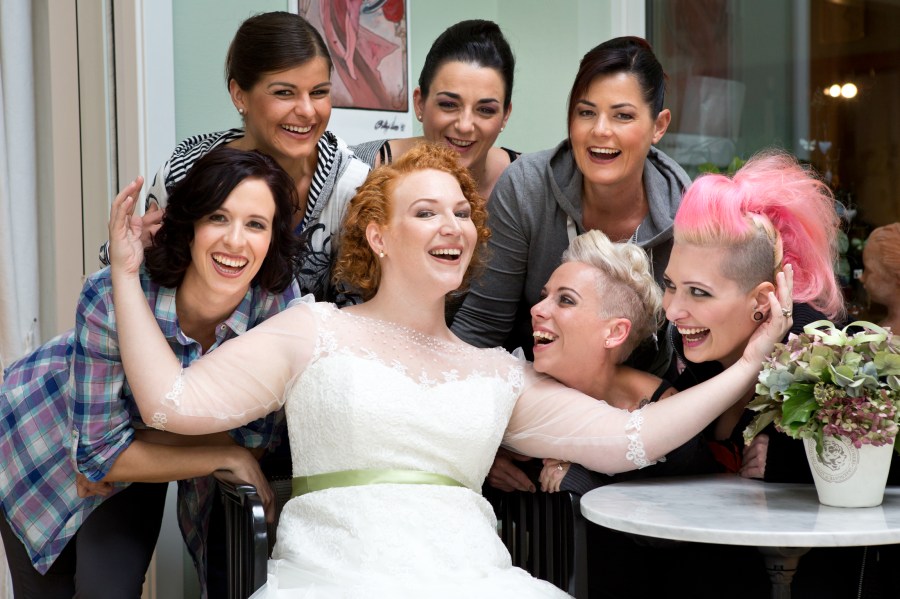 The Bride and her Bridesmaids