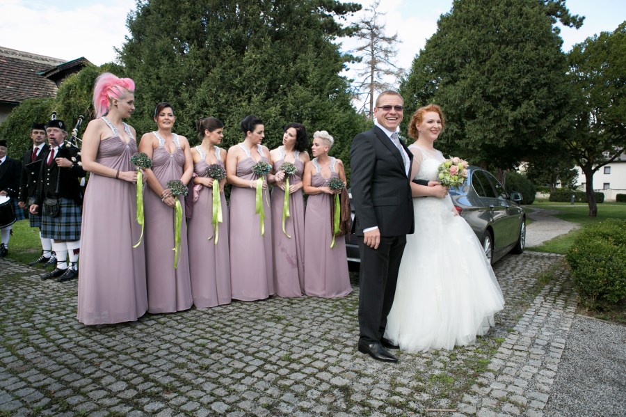 The Bride and her Bridesmaids