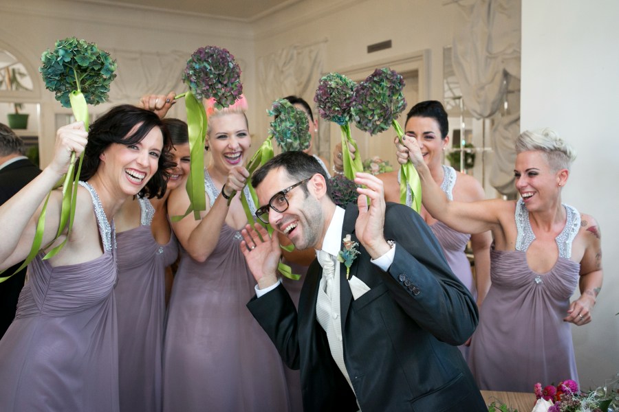 The Groom and the Bridesmaids